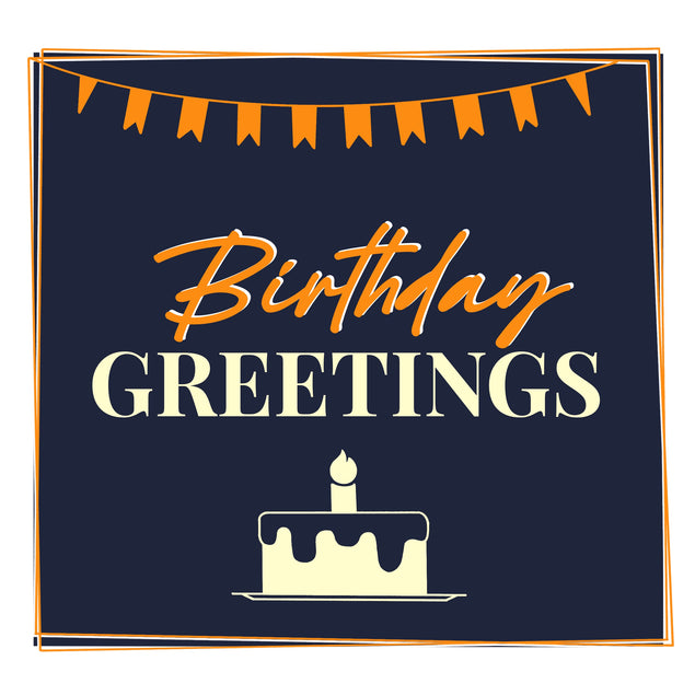 Birthday Greetings Cake