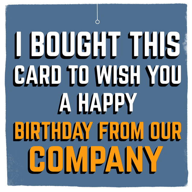 Happy Birthday From Our Company