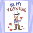 Be My Valentine Lovely Cowboy Valentine's Day Card Season_Valentine's Day Seo_Western