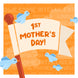Happy First Mother's Day Cute Orange Card