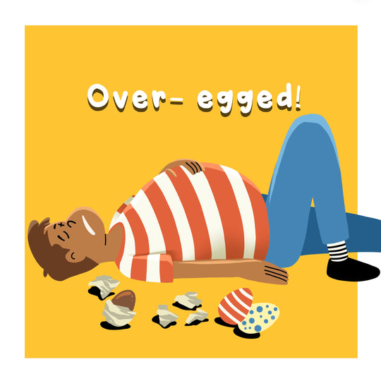 Over-Egged Easter Card