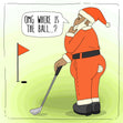 Merry Christmas Santa Playing Golf Seo_Golf Style_Funny