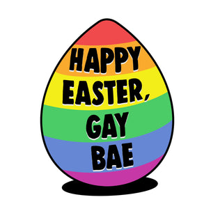 Gay Bae Egg Easter Card  Season_Easter Theme_LGBTQ Recipient_For Him