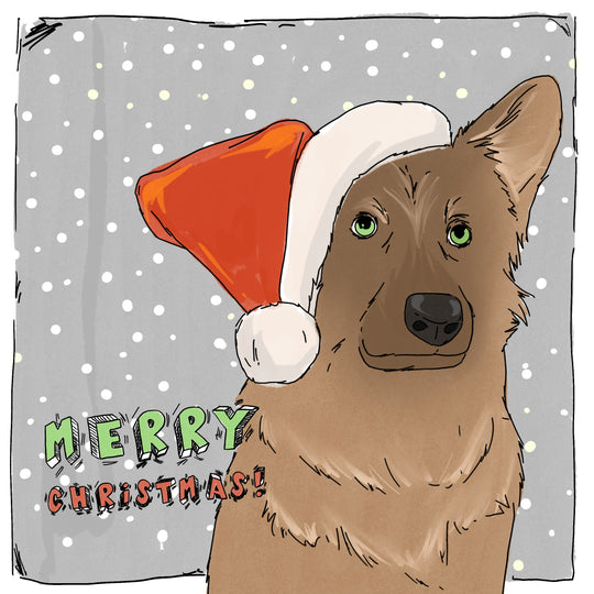 Merry Christmas German Shepherd