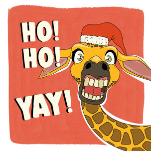 Merry Christmas Ho Ho Ho Crazy Giraffe Seo_Giraffe