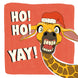 Merry Christmas Ho Ho Ho Crazy Giraffe