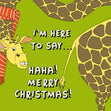 Merry Christmas Funny Giraffe Seo_Giraffe