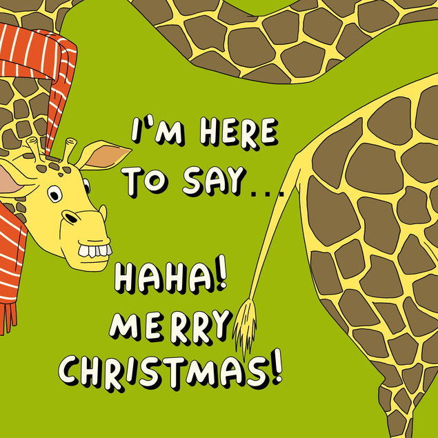 Merry Christmas Funny Giraffe Seo_Giraffe