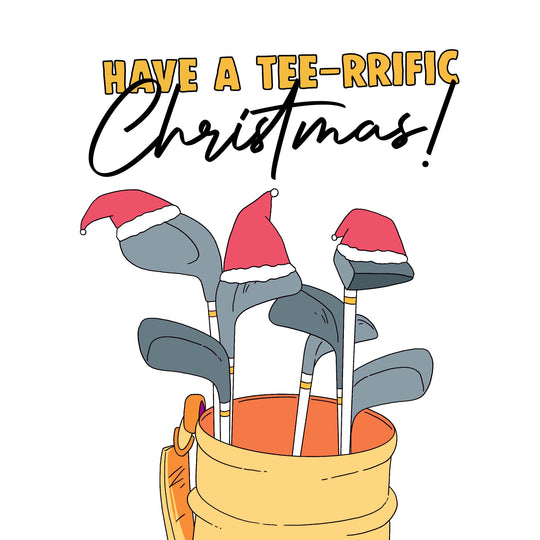 Merry Christmas Golf Card