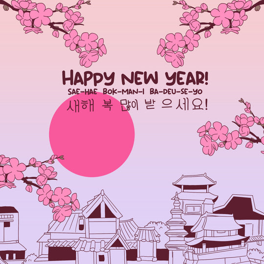 Happy Korean New Year In Pink