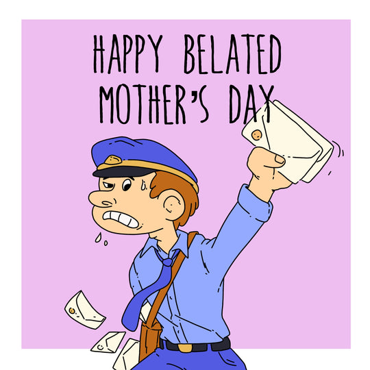 Policeman Happy Belated Mother's Day Card