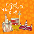 Happy Valentine's Day Liverpool Sights Card Season_Valentine's Day Theme_Liverpool