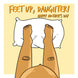 Feet Up Daughter Pregnant Daughter Mother's Day Card