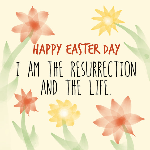 I Am The Resurrection And The Life Easter Card Season_Easter Seo_Christian