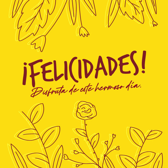 Happy Birthday In Spanish Yellow Flowers