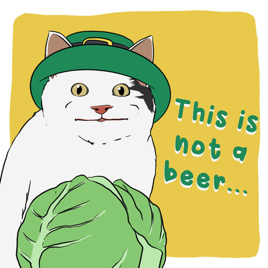 This Is Not A Beer Cat Meme St. Patrick's Day Card