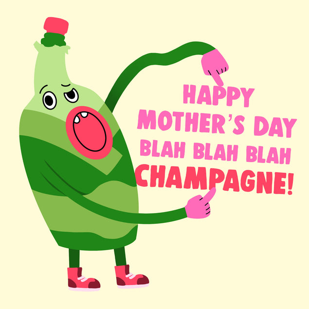Happy Mother's Day Champagne Card Season_Mother’s Day, Style_Funny, Recipient_For Stepmum