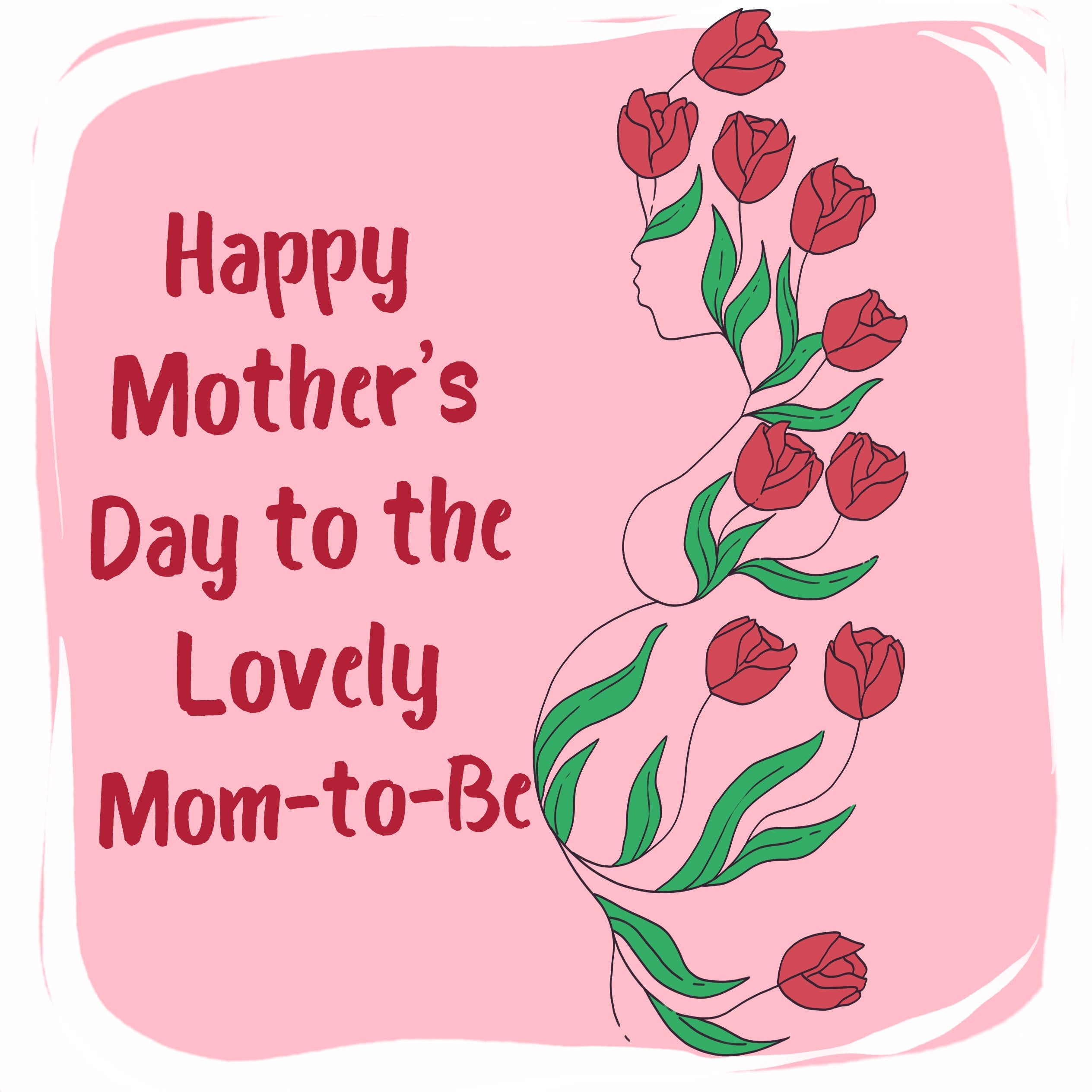 Happy Mother's Day Mom-to-be Roses Card | Boomf
