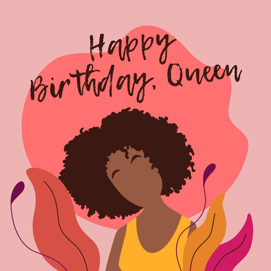 Happy Birthday Queen African American Birthday Card