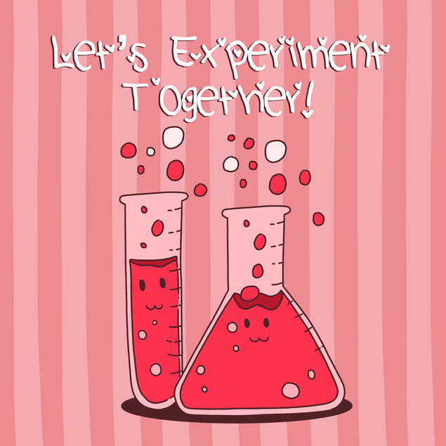 Let's Experiment Together Bulbs Valentine's Day Card Season_Valentine’s Day Seo_Biology