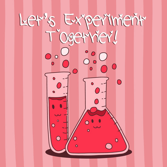 Let's Experiment Together Bulbs Valentine's Day Card