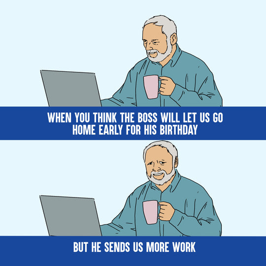 Harold Meme Happy Birthday Card