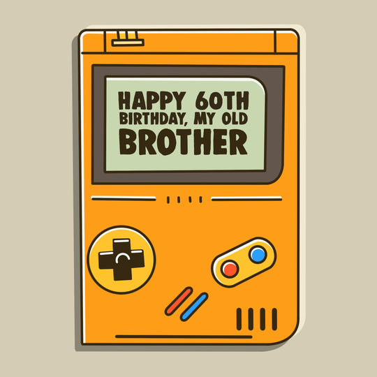 Tetris Happy 60th Birthday Card