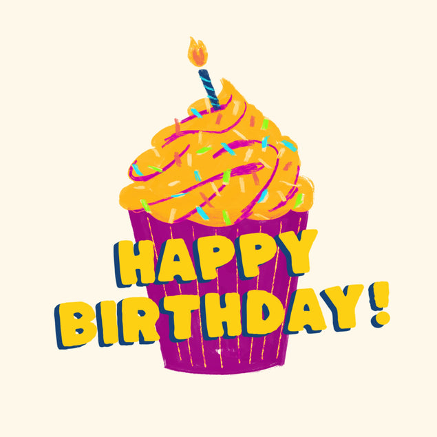 Cupcake Happy Birthday Card Theme_Cupcake Occasion_Birthday