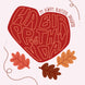 Autumn Heart Happy 40th Birthday Daughter Card