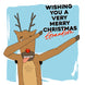 Merry Christmas Reindeer Doing Dab Card