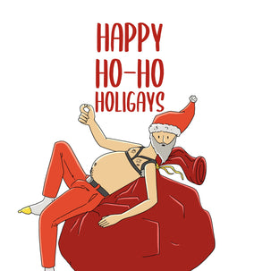 Ho-Ho-Ho Gay Santa Merry Christmas Card Season_Christmas Theme_LGBTQ