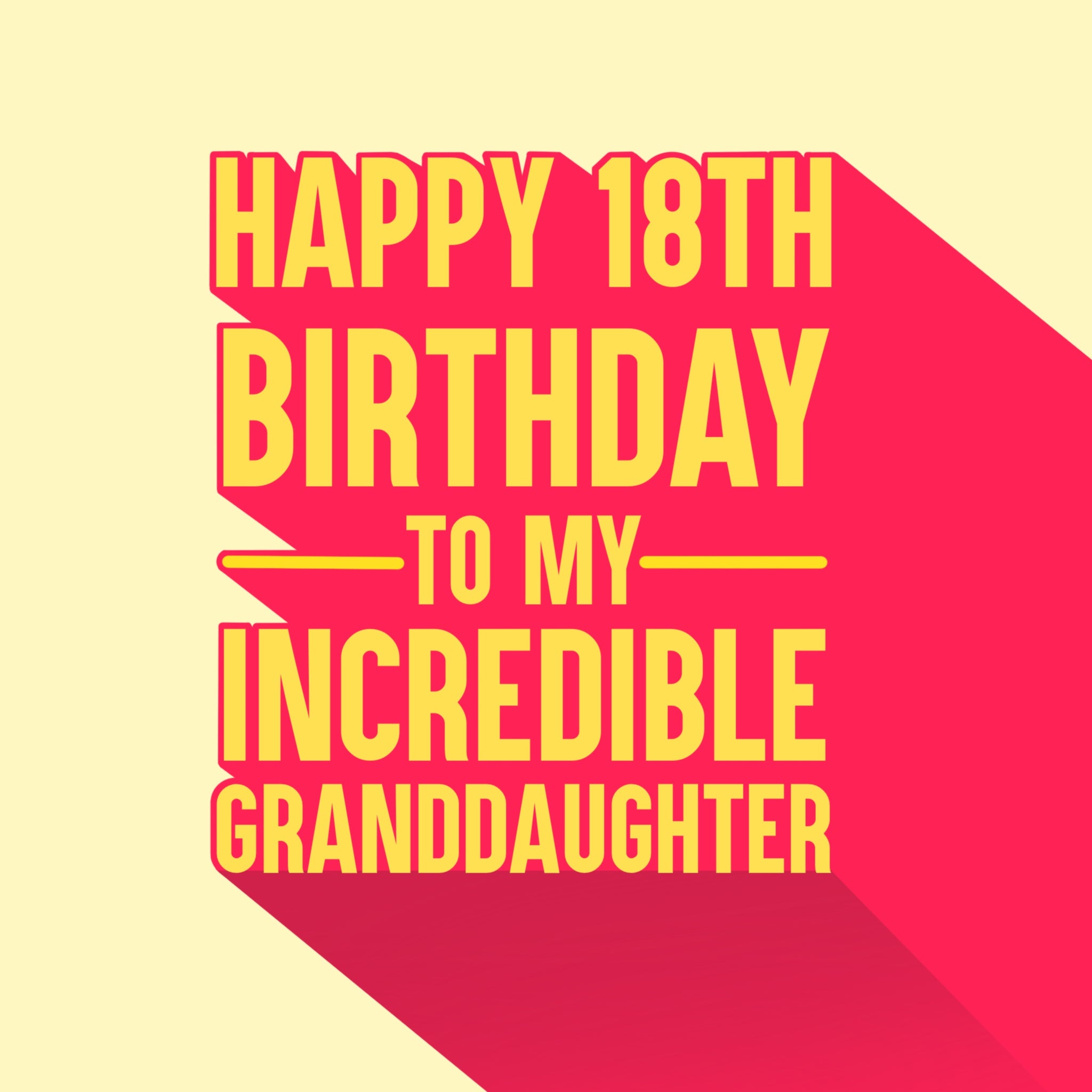 Granddaughter 18th Birthday Cards | Boomf