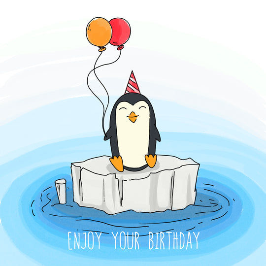 Penguin Enjoy Your Birthday Card