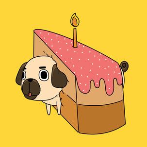Happy Birthday Puggy Cake  Seo_Pug