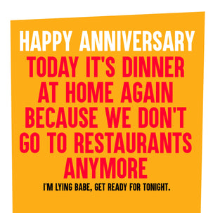 Funny Joke Happy Anniversary Card Style_Rude