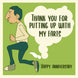 Putting Up With My Farts Happy Anniversary Card
