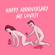 My Love Happy Anniversary Card Style_Rude