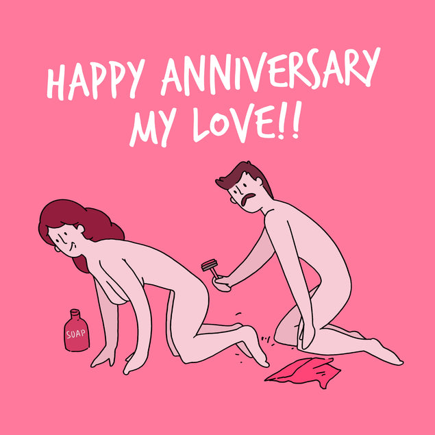 My Love Happy Anniversary Card Style_Rude
