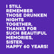 I Still Remember Happy 60th Birthday Sister Card