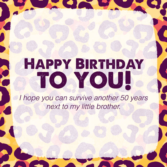 Cheetah Print Happy Birthday Sister-In-Law Card