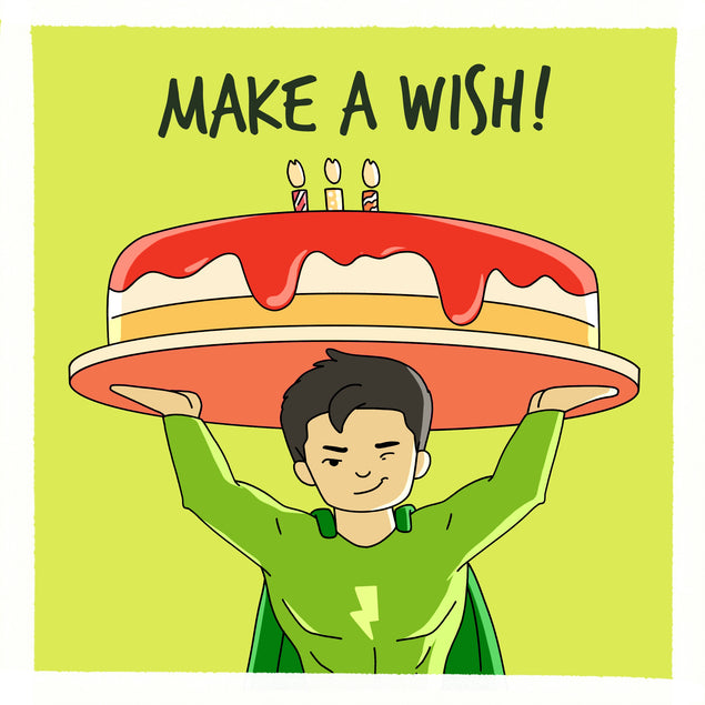 Happy Birthday Make A Wish Superhero Hero Seo_Superhero