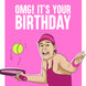 Tennis It's Your Birthday Card