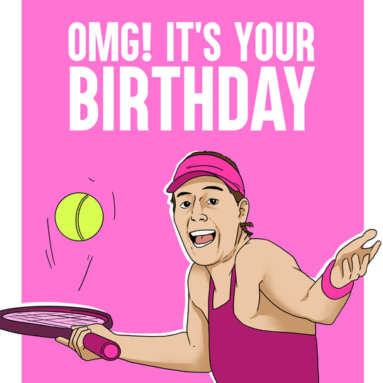 Tennis It's Your Birthday Card
