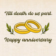 Till Death Do Us Part Happy Anniversary Card Theme_Trouble