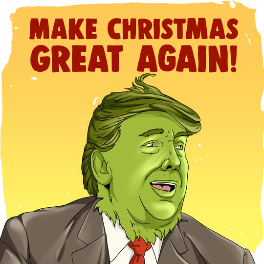 Donald Trump Grinch Merry Christmas Card