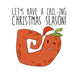 Vegan Chil-ing Christmas Season Card