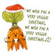 Carrots Veggie Christmas Card