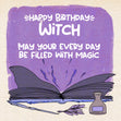 Happy Birthday Witch Card Seo_Witch