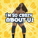 I'm So Crazy About U Wrestler Valentine's Day Card