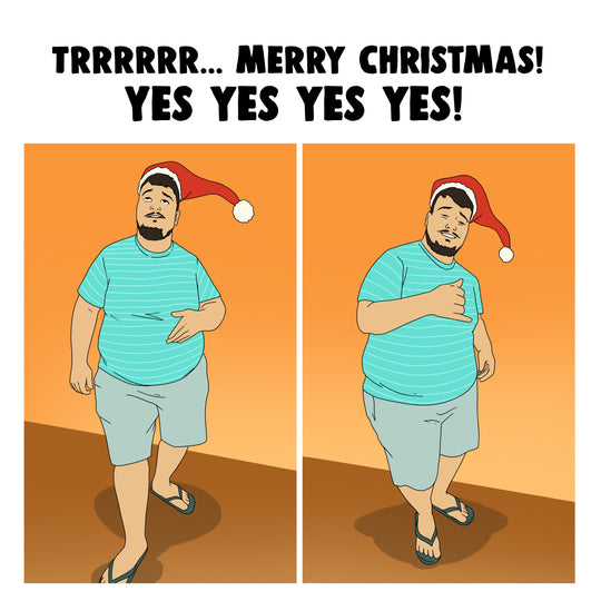 Merry Christmas Yes Yes Yes Yes Meme Card
